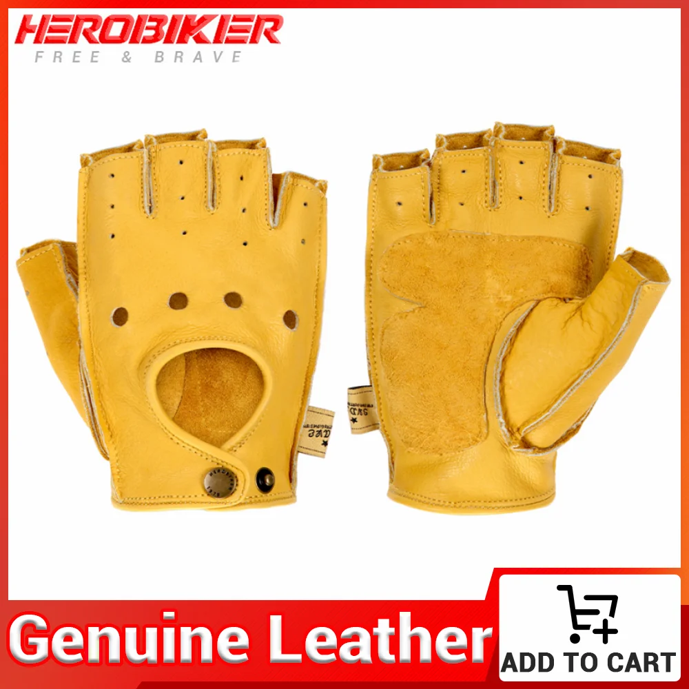 Мотоциклетные Перчатки HEROBIKER из козьей кожи, летние дышащие Митенки на полпальца для езды на мотоцикле
Мотоциклетные Перчатки HEROBIKER из козьей кожи, летние дышащие Митенки на полпальца для езды на мотоцикле