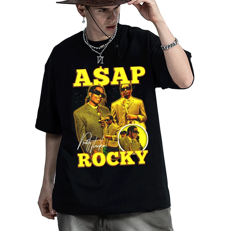 2022 Hot ASAP Rocky Portrait Graphic Print T-shirts Street Hip Hop Fashion T Shirt Student Short Sleeves Tee Shirt Men's Women's
2022 Hot ASAP Rocky Portrait Graphic Print T-shirts Street Hip Hop Fashion T Shirt Student Short Sleeves Tee Shirt Men's Women's