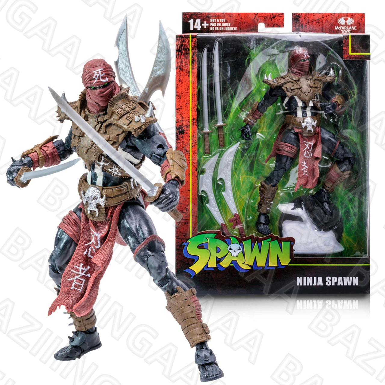 DC McFarlane Ninja Spawn 18cm Action Figure Collection Doll Children's Toys Model Collection Garage Kit
DC McFarlane Ninja Spawn 18cm Action Figure Collection Doll Children's Toys Model Collection Garage Kit