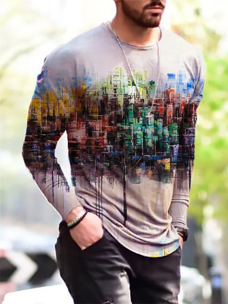 3D Street Printed Men's T-Shirts Large Size Loose Casual Tops Long Sleeve Autumn Round-Neck Fashion Male Tees Plus Size 6XL
3D Street Printed Men's T-Shirts Large Size Loose Casual Tops Long Sleeve Autumn Round-Neck Fashion Male Tees Plus Size 6XL