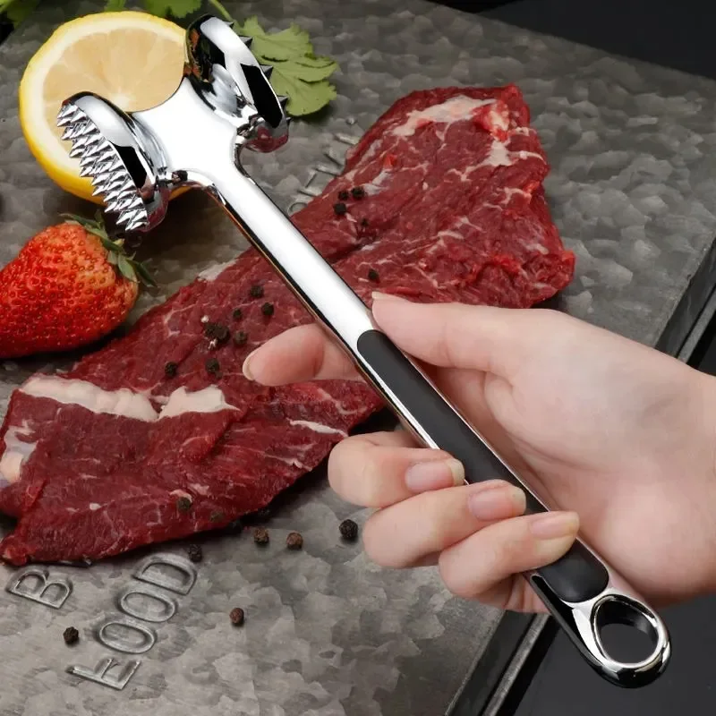 

Portable Gadgets 1Pcs Tenderizers Kitchen Aluminum Steak Loose Alloy Meat Multifunction Sides Dropshipping Pork Hammer Two Tools