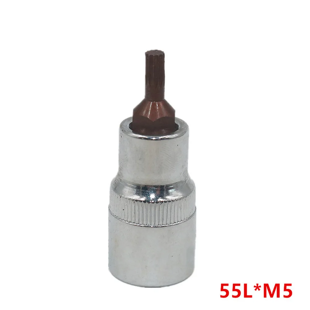1PC 1/2 Inch Drive Alloy Torx Screwdriver Bit 2 Point Spline Socket Bits 55/100mm M5~M12 Steel Screwdriver Pressure Bit Sleeve
1PC 1/2 Inch Drive Alloy Torx Screwdriver Bit 2 Point Spline Socket Bits 55/100mm M5~M12 Steel Screwdriver Pressure Bit Sleeve