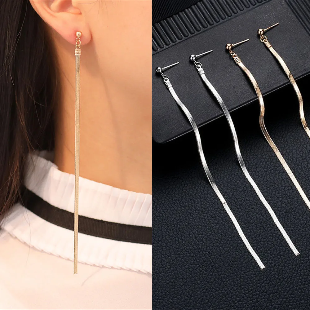 Gold Silver Earrings Women Korean Style Fashion Stud Dangle Long Chain Tassel Drop Hanging Jewelry Accessories Girl Gift
Gold Silver Earrings Women Korean Style Fashion Stud Dangle Long Chain Tassel Drop Hanging Jewelry Accessories Girl Gift