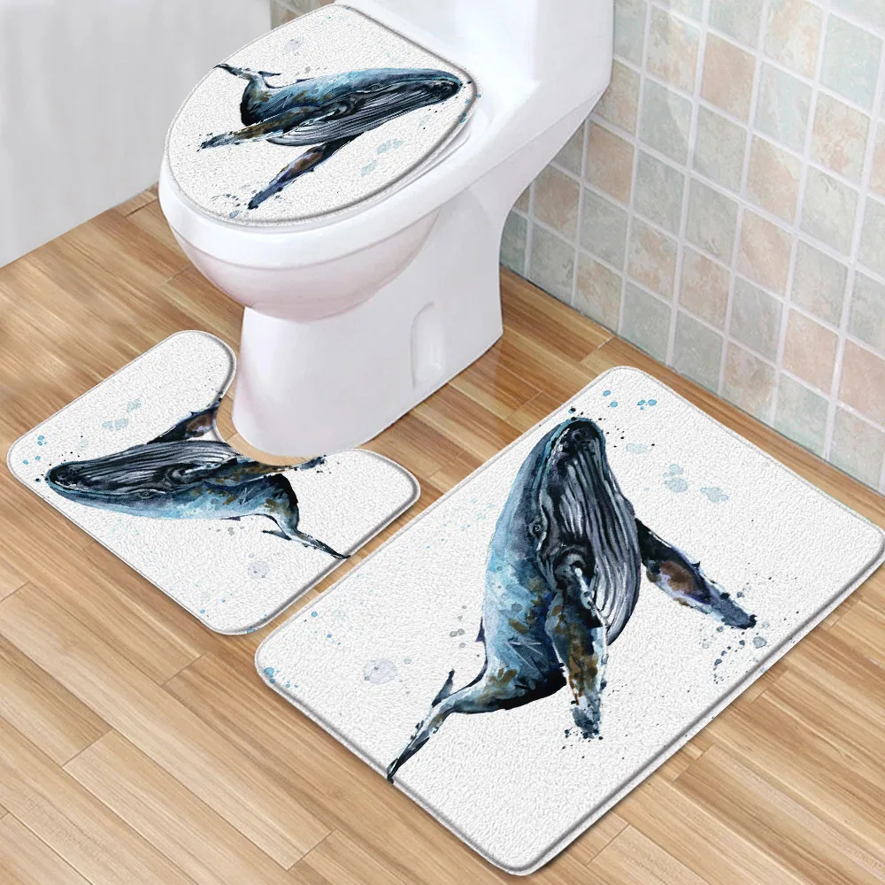 Whales Bath Mat Set Colorful Cartoon Fish Scale Gradient Creative Low Pile Memory Foam Bath Mat Toilet Cover U-Shaped Carpet
Whales Bath Mat Set Colorful Cartoon Fish Scale Gradient Creative Low Pile Memory Foam Bath Mat Toilet Cover U-Shaped Carpet
