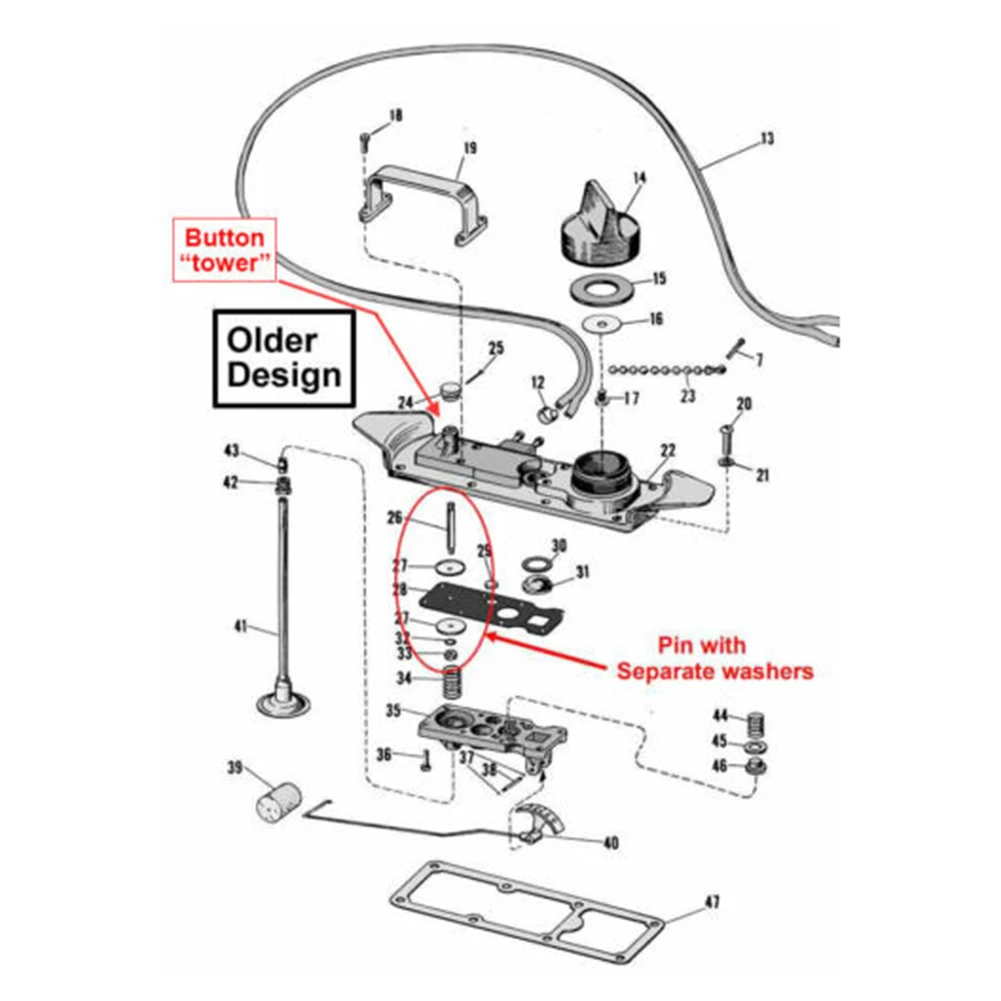 

2-Line Pressure Tank Rebuild Kit For Johnson Evinrude OMC To Restore Your Vintage Pressure Tank Motorcycle Fuel Supply Carbureto