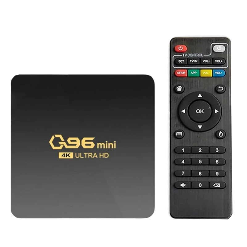 Q96 Mini TV BOX Android 10.0 4+32G Smart TV BOX S905L Quad Core Support 2.4G Wireless WIFI Media Box Set-Top Box
Q96 Mini TV BOX Android 10.0 4+32G Smart TV BOX S905L Quad Core Support 2.4G Wireless WIFI Media Box Set-Top Box