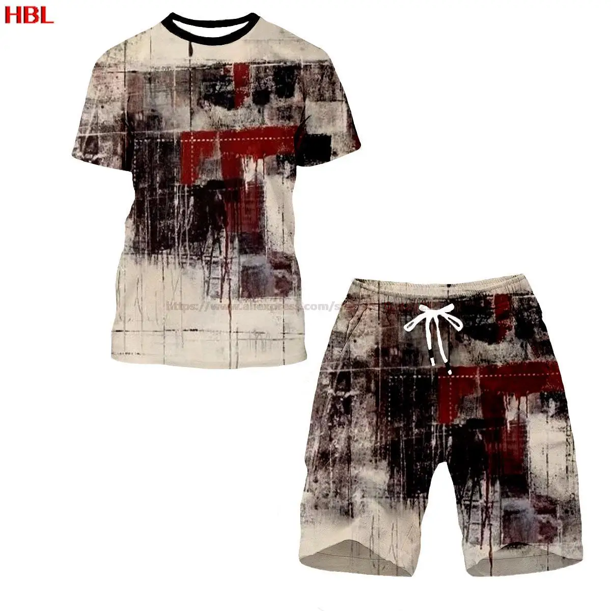 Clothes Vintage Men's T-shirt Short Sleeve Shorts Set New Summer Men's Clothing Street Fashion Abstract Print
Clothes Vintage Men's T-shirt Short Sleeve Shorts Set New Summer Men's Clothing Street Fashion Abstract Print