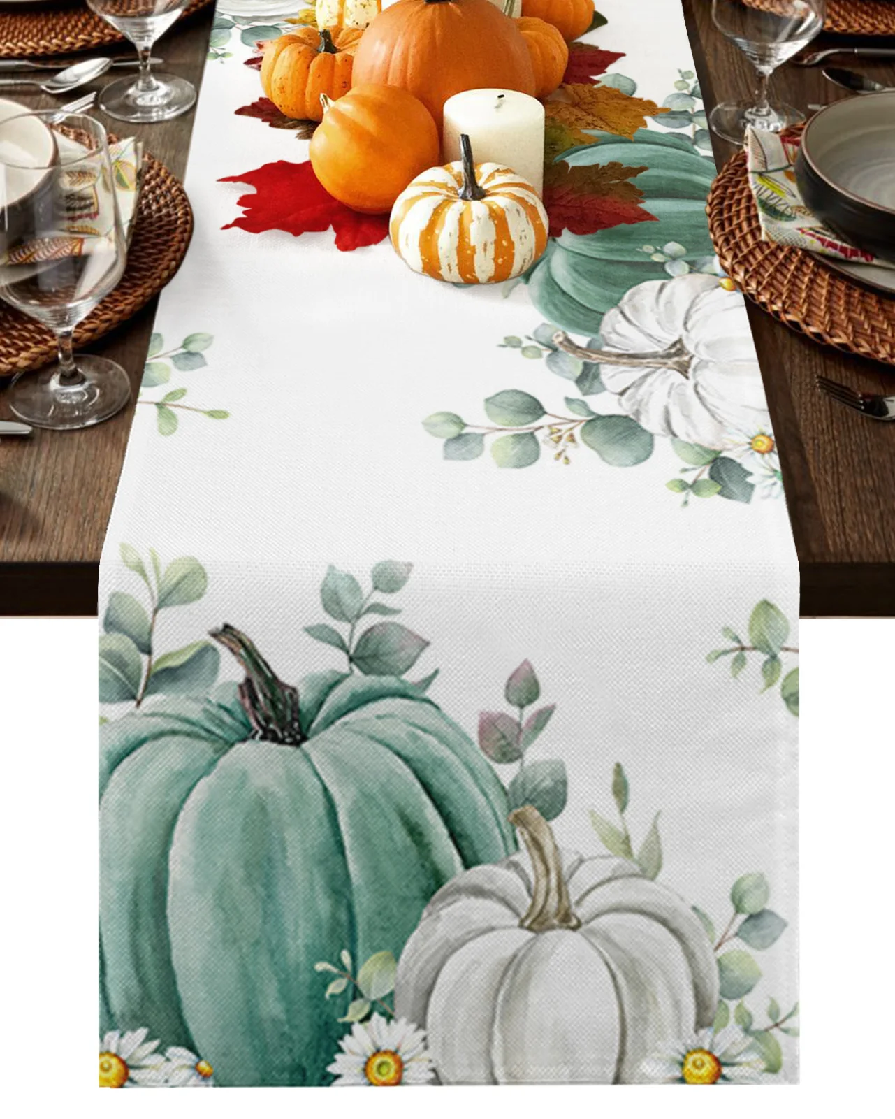 Home Decor Table Runner Wedding Decoration Tablecloth Kitchen Table RunnersThanksgiving Pumpkin Gradual Autumn
Home Decor Table Runner Wedding Decoration Tablecloth Kitchen Table RunnersThanksgiving Pumpkin Gradual Autumn