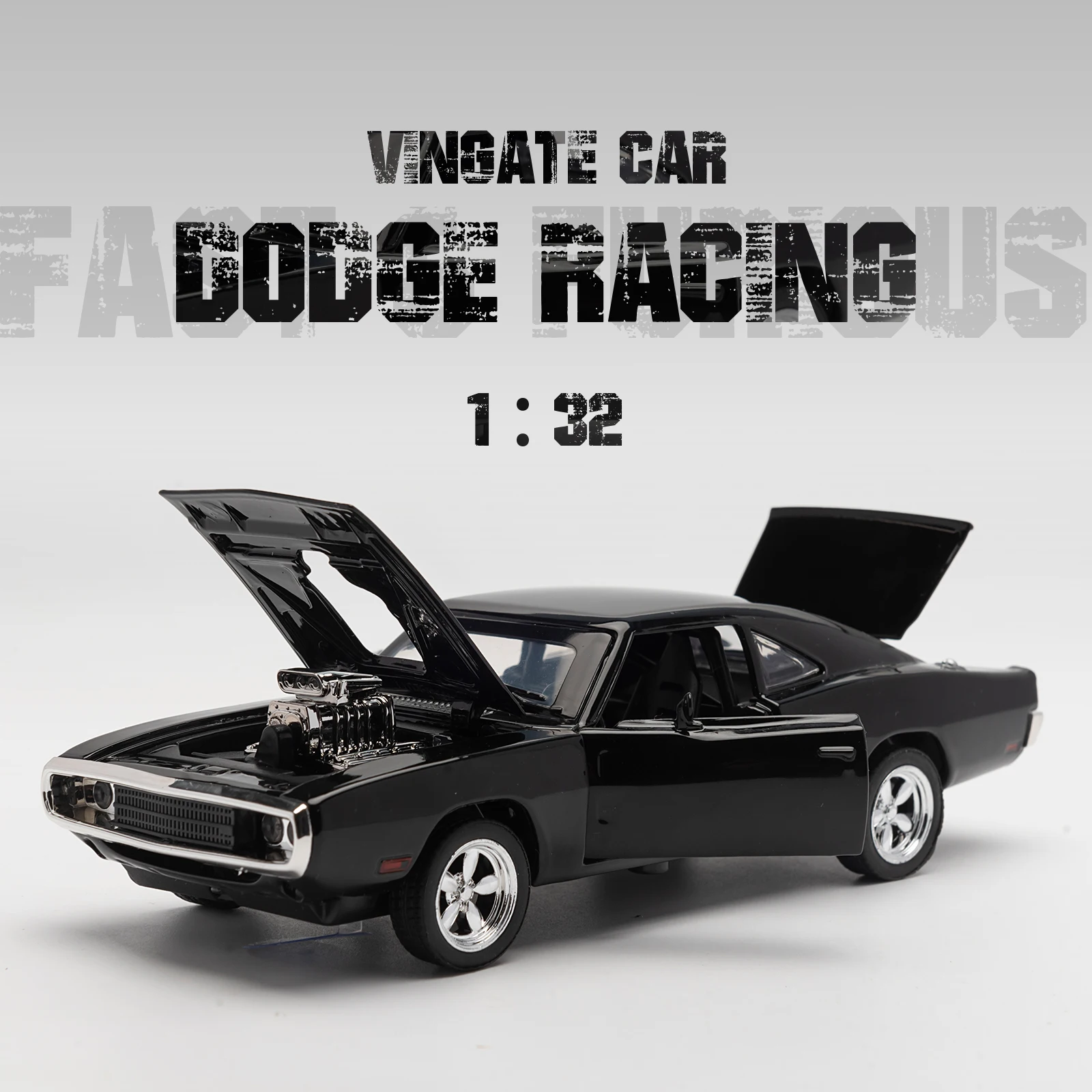 

1:32 Fast Furious7 Simulation car of Model Alloy Toy car Dodge Charger muscle vehicle children Classic Metal Cars For Collection