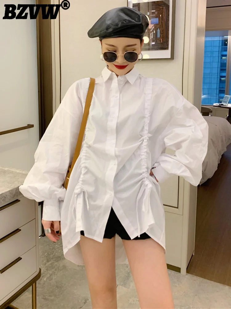 BZVW Drawstring Pleats Loose Shirts And Blouses Women 2023 Autumn New Designer Versatile Temperament Shirt Female 25X01807
BZVW Drawstring Pleats Loose Shirts And Blouses Women 2023 Autumn New Designer Versatile Temperament Shirt Female 25X01807