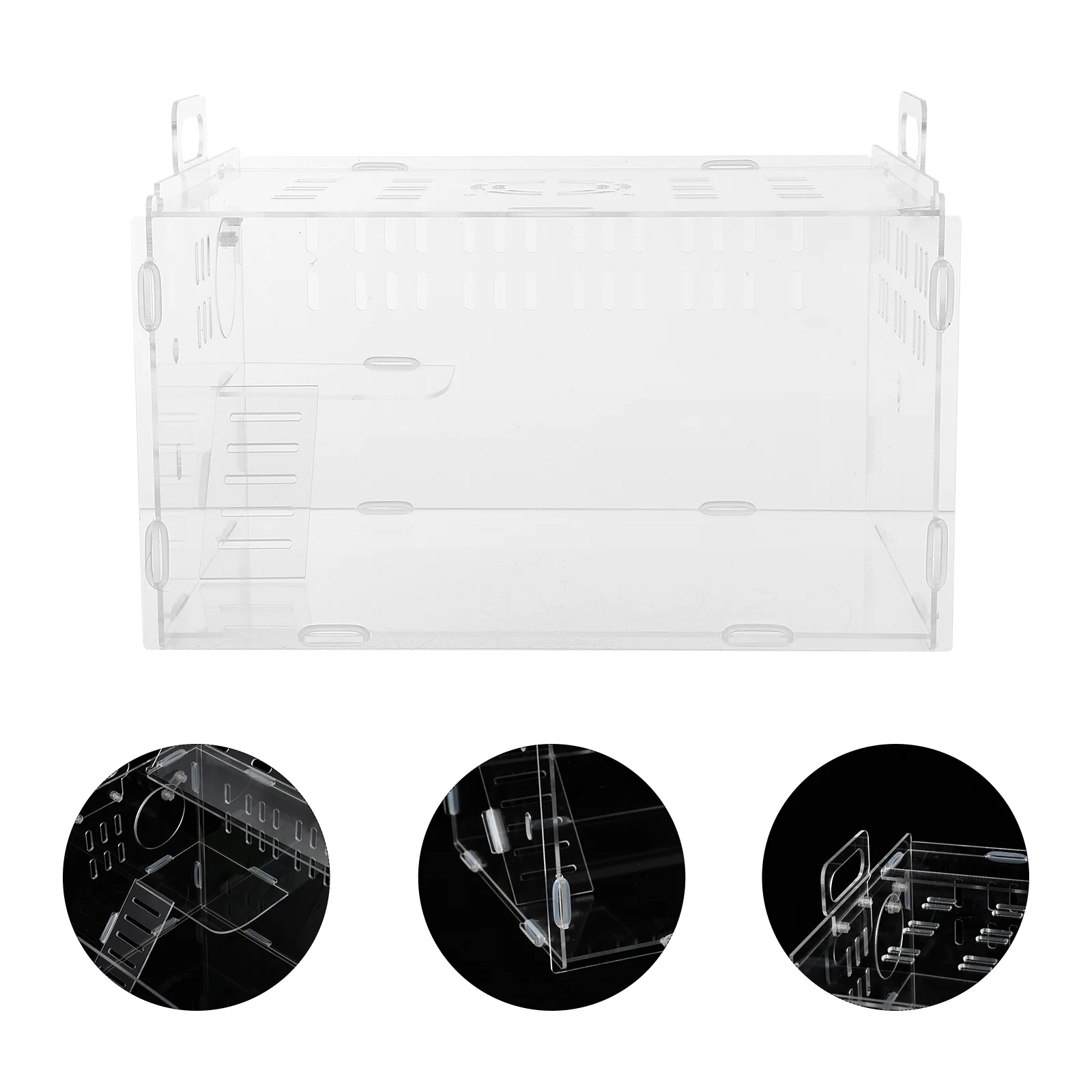 Hamster Cage House Pet Habitat Guinea Carrier Acrylic Box Bin Takeout Hedgehog Carry Breeding Cages Animal Supplies Travel
Hamster Cage House Pet Habitat Guinea Carrier Acrylic Box Bin Takeout Hedgehog Carry Breeding Cages Animal Supplies Travel