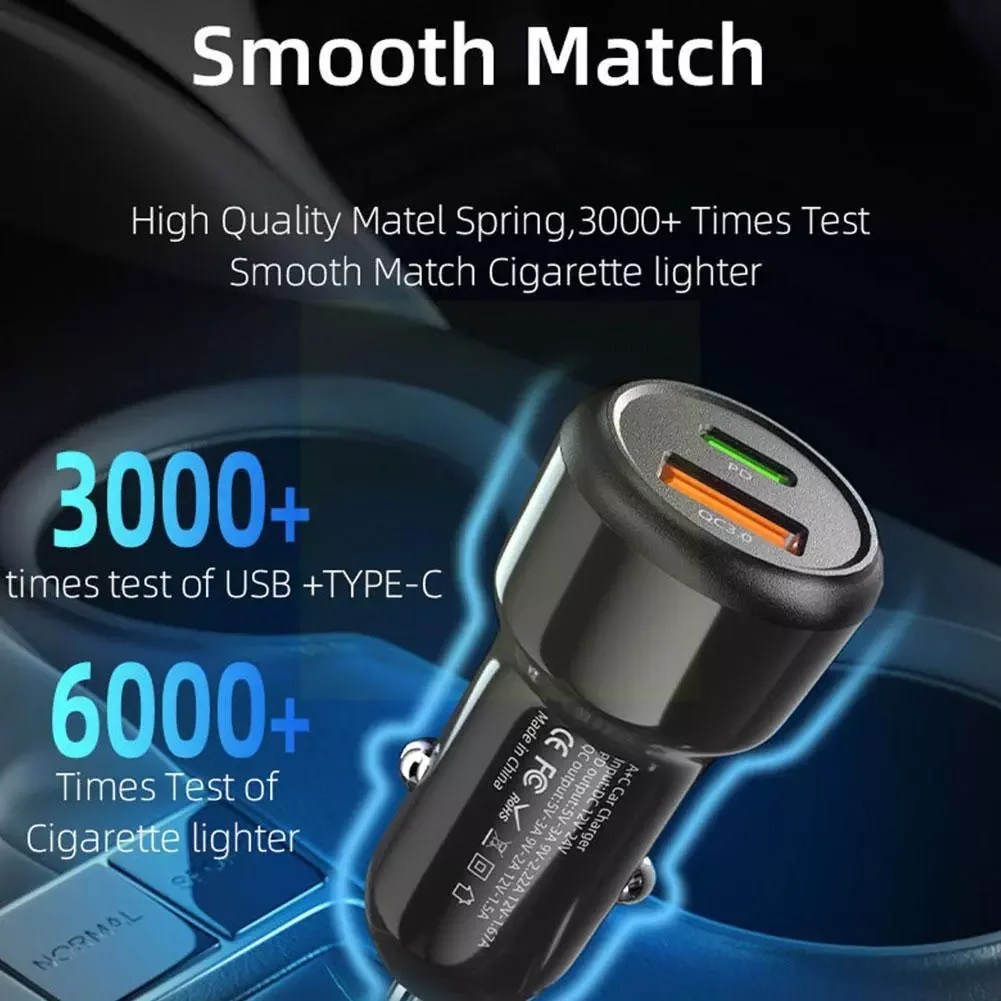 Автомобильное зарядное устройство с USB-портом и поддержкой быстрой зарядки, 20 Вт
Автомобильное зарядное устройство с USB-портом и поддержкой быстрой зарядки, 20 Вт