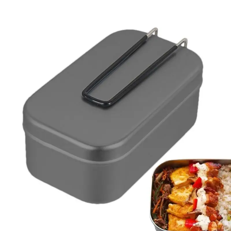 Lunch Box Aluminum Stainless Steel Adult Lunch Box Portable Outdoor Lunch Box For Adults With Folding Handle
Lunch Box Aluminum Stainless Steel Adult Lunch Box Portable Outdoor Lunch Box For Adults With Folding Handle