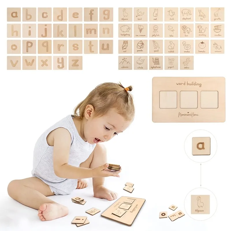1 Set Wood Spelling Words Game Kids Early Educational Toy Children Learning Wooden Toys Montessori Education Puzzle Toys
1 Set Wood Spelling Words Game Kids Early Educational Toy Children Learning Wooden Toys Montessori Education Puzzle Toys