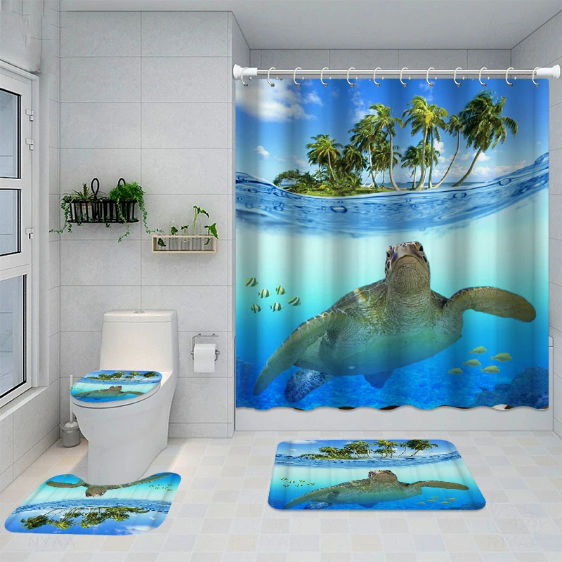 Bathroom Decor Waterproof Shower Curtain Set Toilet Seat Cover Non-Slip Bath Mat Rug Carpet Polyester Fabric Washable
Bathroom Decor Waterproof Shower Curtain Set Toilet Seat Cover Non-Slip Bath Mat Rug Carpet Polyester Fabric Washable