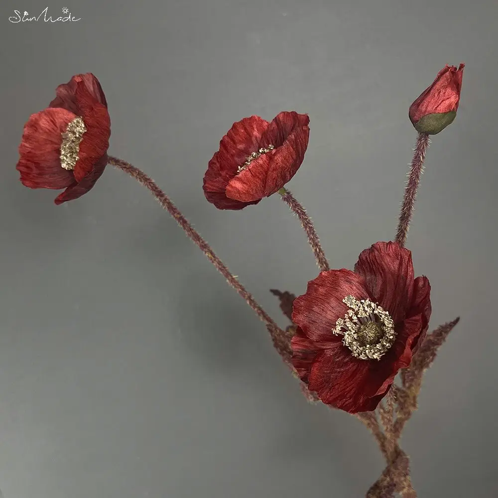SunMade, винтажный цветок исландского мака, шелковый, 4 штуки
SunMade, винтажный цветок исландского мака, шелковый, 4 штуки
