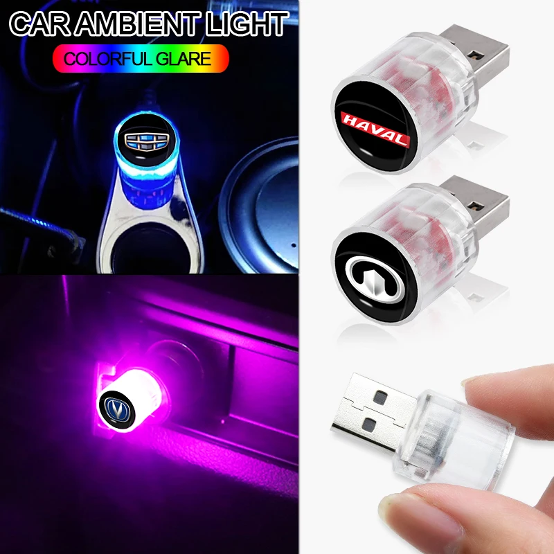 

Car USB Mini LED Ambient Light Colorful Portable Plug for Opel Corsa D Vectra C Zafira B Vivaro OPC Cascada Mokka DX Accessories