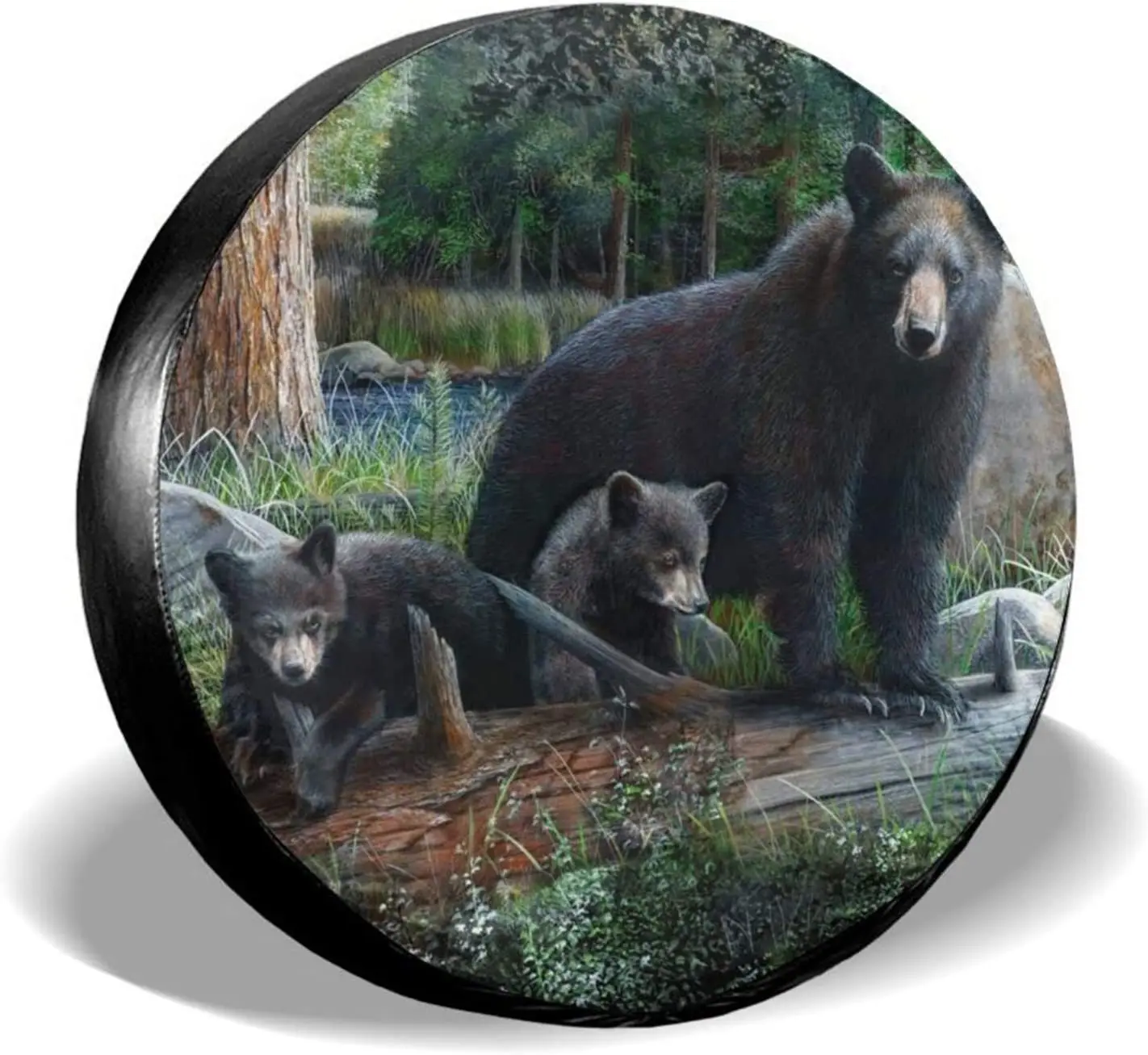 LiBei Tire Cover Black Bear Waterproof Sunscreen Protection Spare Tire Cover Fits for Trailer RV SUV Truck Camper Travel Trailer
LiBei Tire Cover Black Bear Waterproof Sunscreen Protection Spare Tire Cover Fits for Trailer RV SUV Truck Camper Travel Trailer