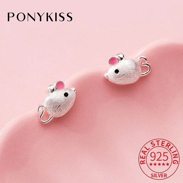 Стильная мышь PONYKISS из настоящего серебра 925 пробы для очаровательных женщин, милая бижутерия, минималистичные аксессуары
Стильная мышь PONYKISS из настоящего серебра 925 пробы для очаровательных женщин, милая бижутерия, минималистичные аксессуары