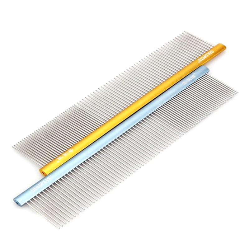 Stainless Steel Grooming Comb Aluminum Handle Cleaning Hair Comb for Dogs/Cats Pets Accessories
Stainless Steel Grooming Comb Aluminum Handle Cleaning Hair Comb for Dogs/Cats Pets Accessories