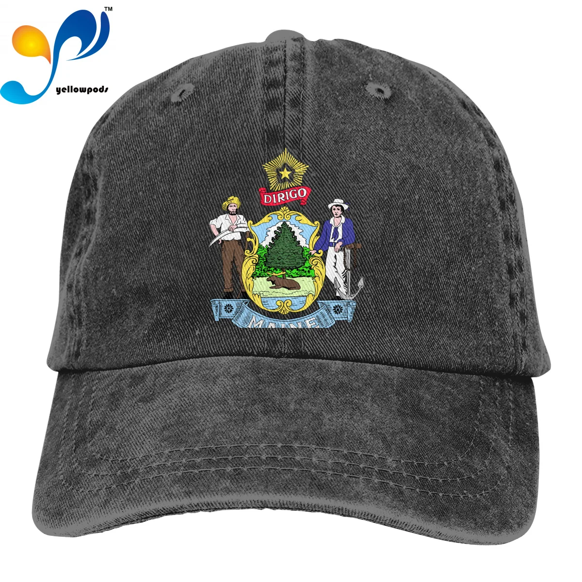 Men's Caps Washed Wave Dad Hat Flag Of Maine Cotton Baseball Cap Hip Hop Cap Snapback Hat Sports Cap
Men's Caps Washed Wave Dad Hat Flag Of Maine Cotton Baseball Cap Hip Hop Cap Snapback Hat Sports Cap