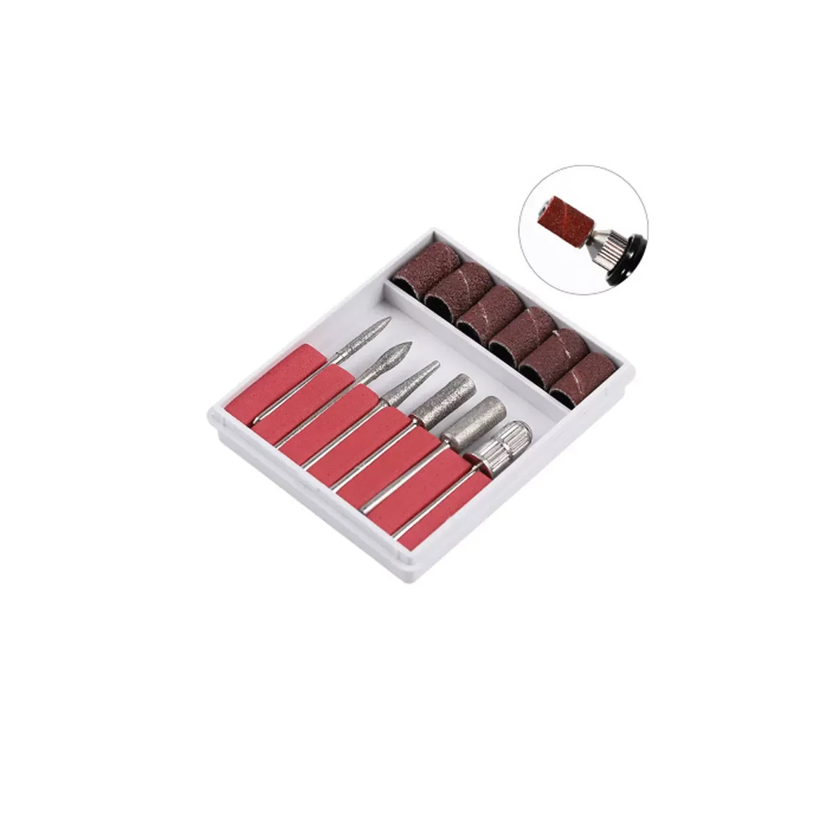 2022NEW special polishing machine necessary supplies manicure tool 6Pcs /Set Nail Art Drill Bit Replace Sandpaper Head
2022NEW special polishing machine necessary supplies manicure tool 6Pcs /Set Nail Art Drill Bit Replace Sandpaper Head