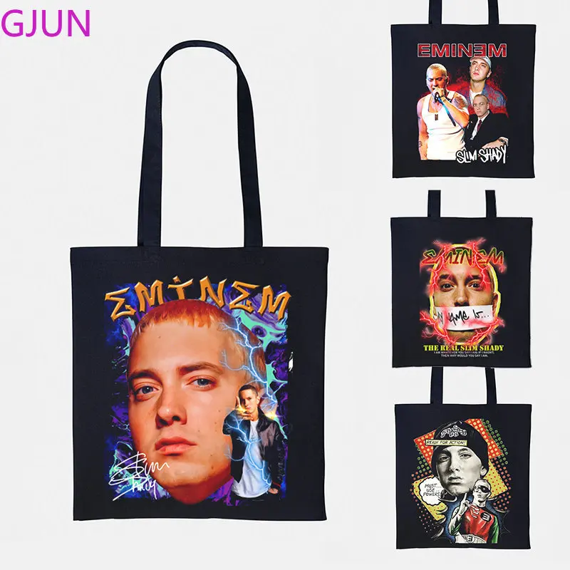 EMINEM Canvas Ladies Men Shopping Bag 2022 Large Capacity Reusable Tote Bags Fashion Women's Shoulder Handbag
EMINEM Canvas Ladies Men Shopping Bag 2022 Large Capacity Reusable Tote Bags Fashion Women's Shoulder Handbag