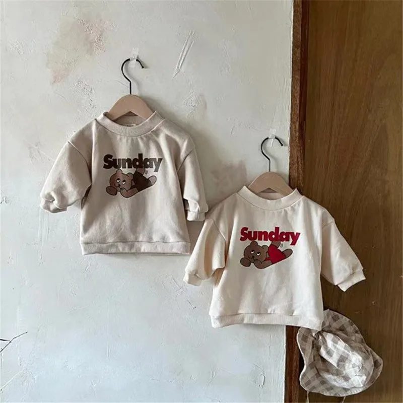 2022 New Kids Baby Boy Cartoon Bear Sweatshirt Cute Infant Long Sleeve Tops Girls Casual Pullover Cotton Baby Hoodies
2022 New Kids Baby Boy Cartoon Bear Sweatshirt Cute Infant Long Sleeve Tops Girls Casual Pullover Cotton Baby Hoodies