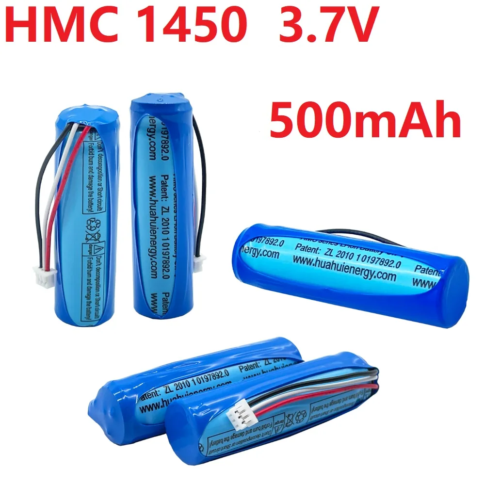 Литий-ионный перезаряжаемый аккумулятор HMC 1450 3,7 в 500 мАч подходит для интеллектуального видеорегистратора профессиональной версии Размер: 14 мм * 50 мм 
Литий-ионный перезаряжаемый аккумулятор HMC 1450 3,7 в 500 мАч подходит для интеллектуального видеорегистратора профессиональной версии Размер: 14 мм * 50 мм