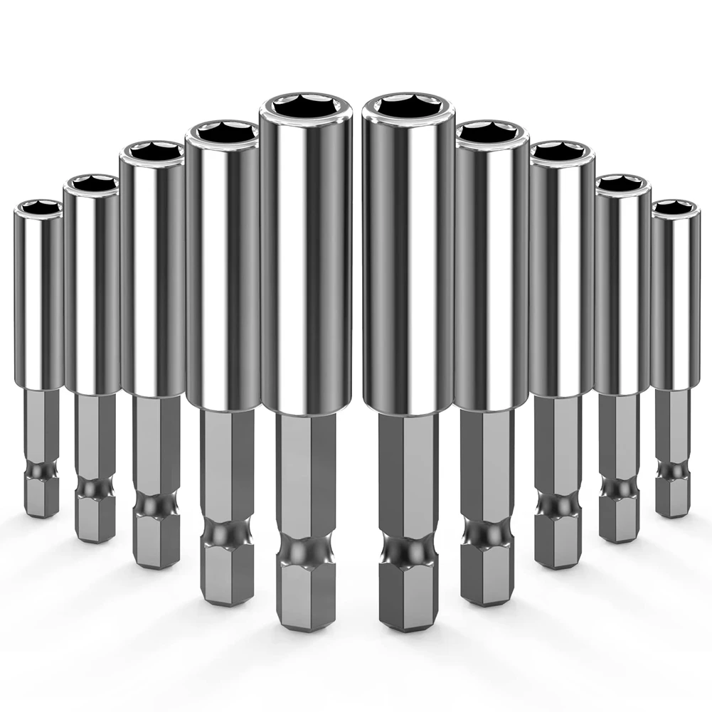 

Magnetic Bit Holder,10 Pack 1/4inch Hex Bit Holder for Power Drills and Impact Drivers - Magnetic Driver Bit Holder