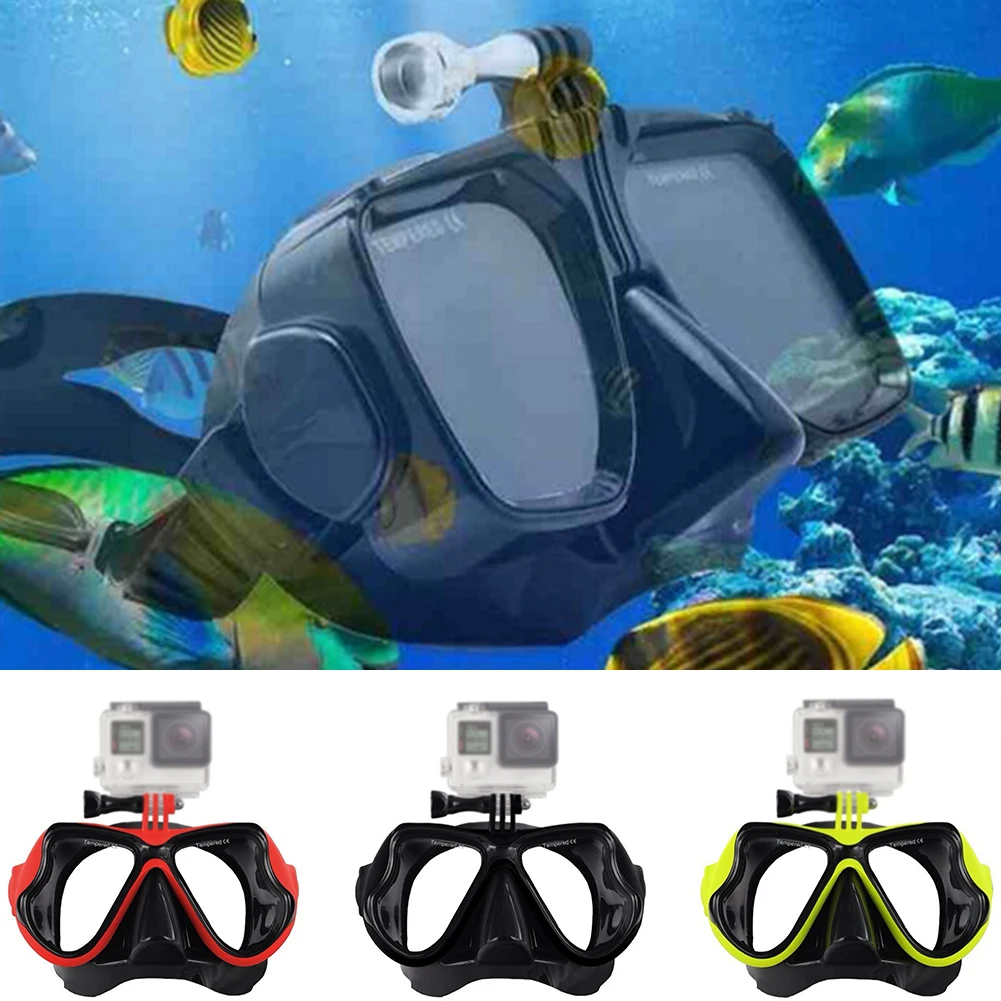 4 Colors Dive Mask with Camera Mount Diving Glass Anti-Fog Tempered Glass Swimming for Hero 3/4+/5 for Freediving Snorkeling
4 Colors Dive Mask with Camera Mount Diving Glass Anti-Fog Tempered Glass Swimming for Hero 3/4+/5 for Freediving Snorkeling