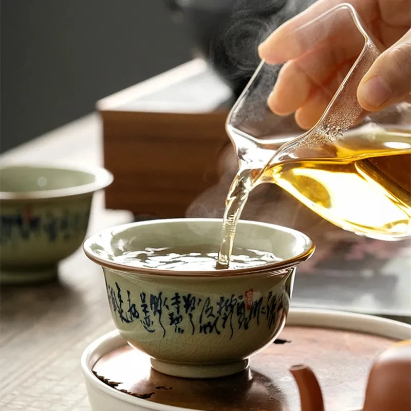 Hand Painted Tiger Cups Ceramic Opening Calligraphy Pottery Tea Cup Set Teaware Bowl For Tea Ceremony Coffee Mugs Teacup Zen
Hand Painted Tiger Cups Ceramic Opening Calligraphy Pottery Tea Cup Set Teaware Bowl For Tea Ceremony Coffee Mugs Teacup Zen
