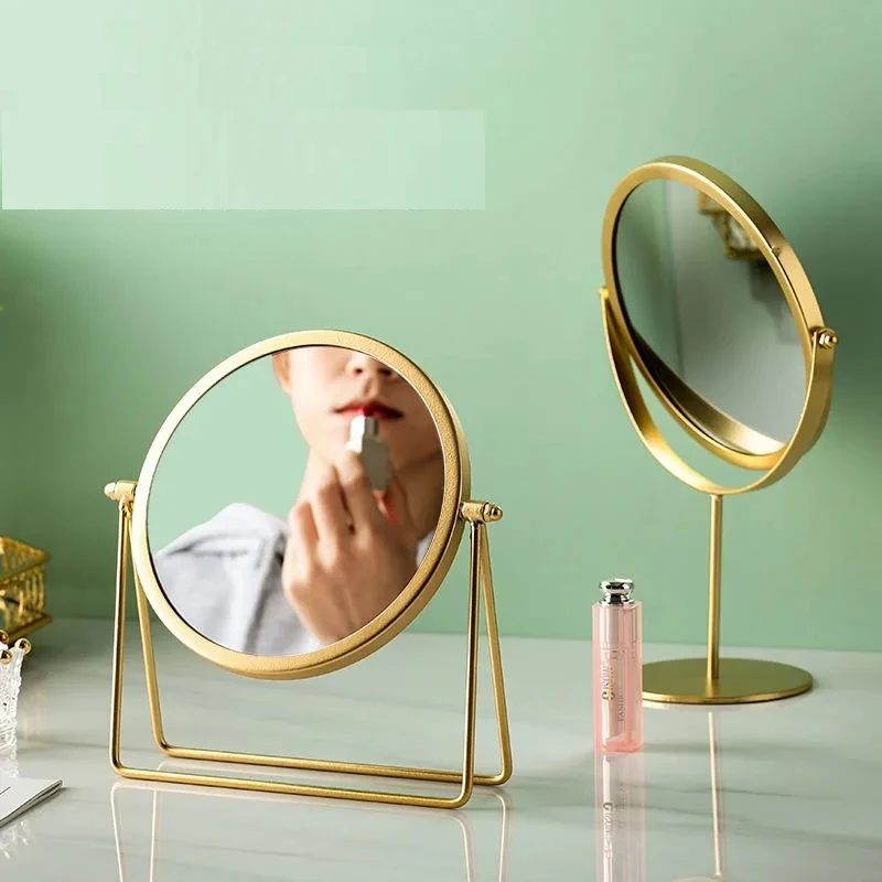 Makeup Mirror Light luxury retro European metal gold home desktop desktop square round mirror mirror dormitory makeup mirror
Makeup Mirror Light luxury retro European metal gold home desktop desktop square round mirror mirror dormitory makeup mirror