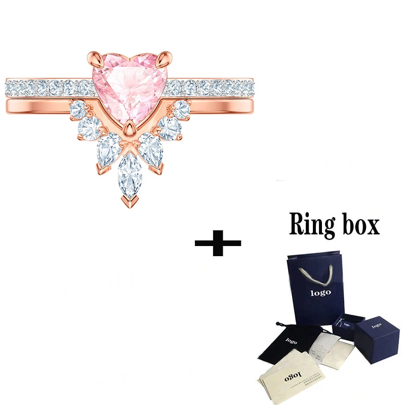 2019 New ONE Ring Set Light Pink Heart-shaped Crystal V-shaped Ladies Ornaments Give Your Girlfriend A Stylish Birthday Gift
2019 New ONE Ring Set Light Pink Heart-shaped Crystal V-shaped Ladies Ornaments Give Your Girlfriend A Stylish Birthday Gift