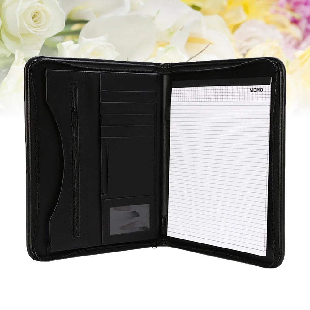 

Office Supplies Data File Folder A4 Conference Report Storage Bag Business Zipper Manager Pro Folders