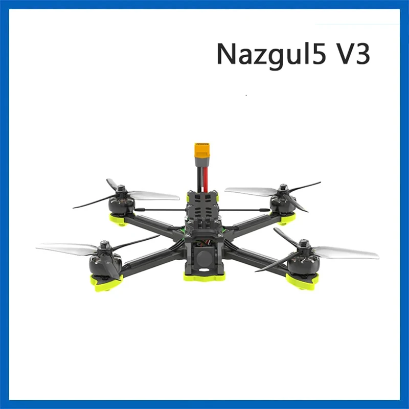 IFlight Nazgul5 V3 аналоговый 6S 245 мм 5-дюймовый FPV Дрон BNF с BLITZ F7 45A stack / RaceCam R1 Mini 1200TVL 1,8 мм камера для FPV
IFlight Nazgul5 V3 аналоговый 6S 245 мм 5-дюймовый FPV Дрон BNF с BLITZ F7 45A stack / RaceCam R1 Mini 1200TVL 1,8 мм камера для FPV