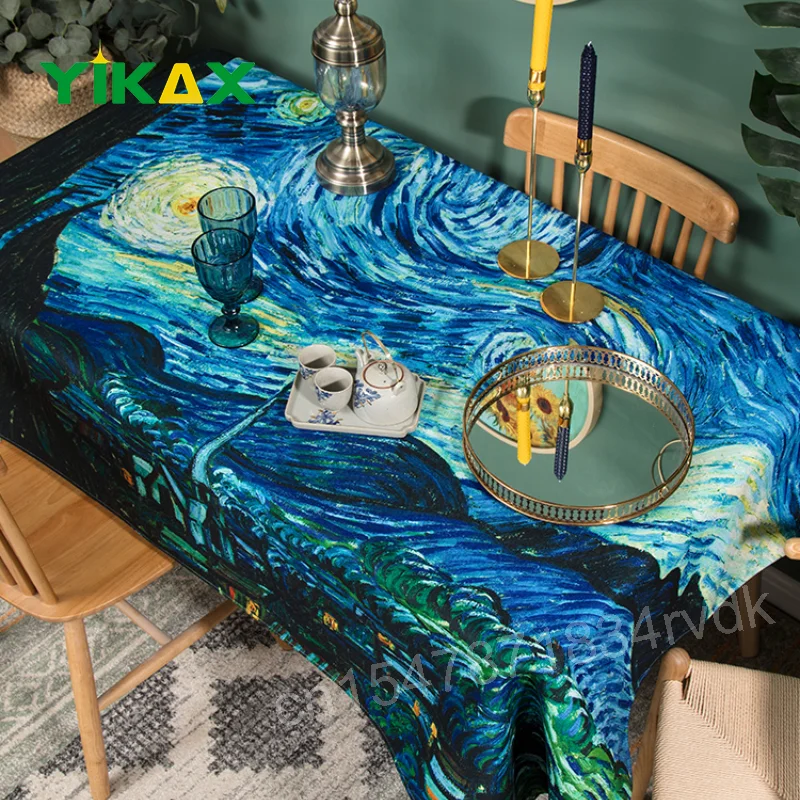 Sunflower Van Gogh Oil Painting Series Linen Tablecloth Dustproof Cover Heat Resistant For Kitchen Dining Room Multiple Sizes
Sunflower Van Gogh Oil Painting Series Linen Tablecloth Dustproof Cover Heat Resistant For Kitchen Dining Room Multiple Sizes
