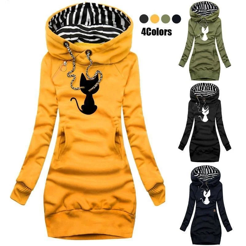 Autumn and Winter Women Dresses Fashion Long Sleeve Hoodie Dress Casual Hooded Dresses for Women Pullover Dress Sweatshirts 2023
Autumn and Winter Women Dresses Fashion Long Sleeve Hoodie Dress Casual Hooded Dresses for Women Pullover Dress Sweatshirts 2023