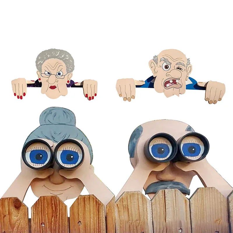 New Creative Wooden Fence Decoration Nosy Old Man and Lady Garden Yard Art Father's Day Gift for DIY Home Outdoor Garden Decor
New Creative Wooden Fence Decoration Nosy Old Man and Lady Garden Yard Art Father's Day Gift for DIY Home Outdoor Garden Decor