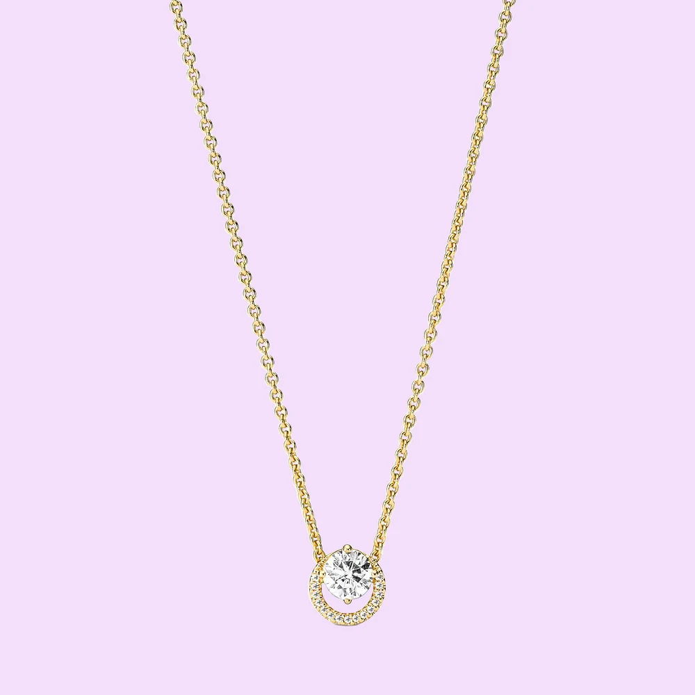 Sparkling Round Halo Pendant Collier Necklace 925 Silver fit for Pandora Trendy Engagement DIY Trendy Jewelry Ladies Gif
Sparkling Round Halo Pendant Collier Necklace 925 Silver fit for Pandora Trendy Engagement DIY Trendy Jewelry Ladies Gif