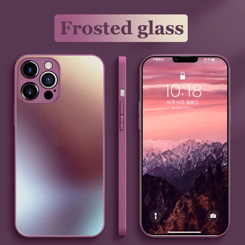 YTD Original Square Frosted Tempered Glass Phone Case For iPhone 13 12 11 Pro Max Mini X XS Max XR 8 7 Plus SE 2020 Hard Cover
YTD Original Square Frosted Tempered Glass Phone Case For iPhone 13 12 11 Pro Max Mini X XS Max XR 8 7 Plus SE 2020 Hard Cover