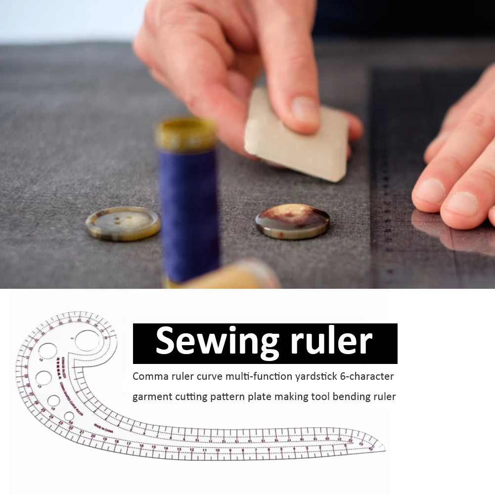 Plastic Transparent Comma Shaped Curve Ruler Styling Design Tools Sewing Patchwork Feet Tailor Yardstick Cloth Cut Ruler
Plastic Transparent Comma Shaped Curve Ruler Styling Design Tools Sewing Patchwork Feet Tailor Yardstick Cloth Cut Ruler