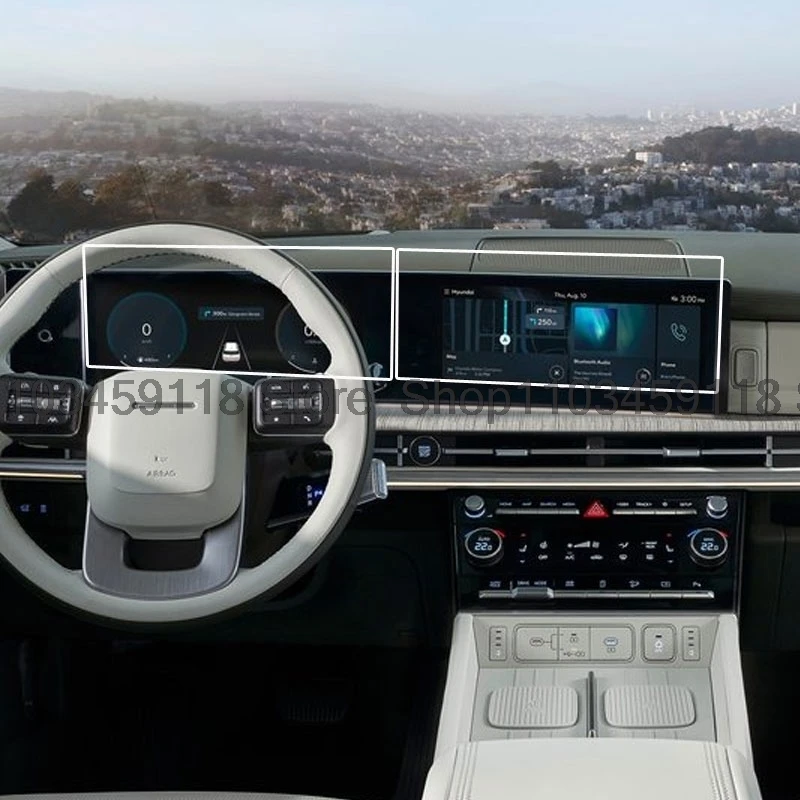 Защитная пленка из закаленного стекла для Hyundai Santa Fe 2024, 2025, 12,3 дюйма, GPS-навигация и приборная панель, противоскользящая пленка
Защитная пленка из закаленного стекла для Hyundai Santa Fe 2024, 2025, 12,3 дюйма, GPS-навигация и приборная панель, противоскользящая пленка