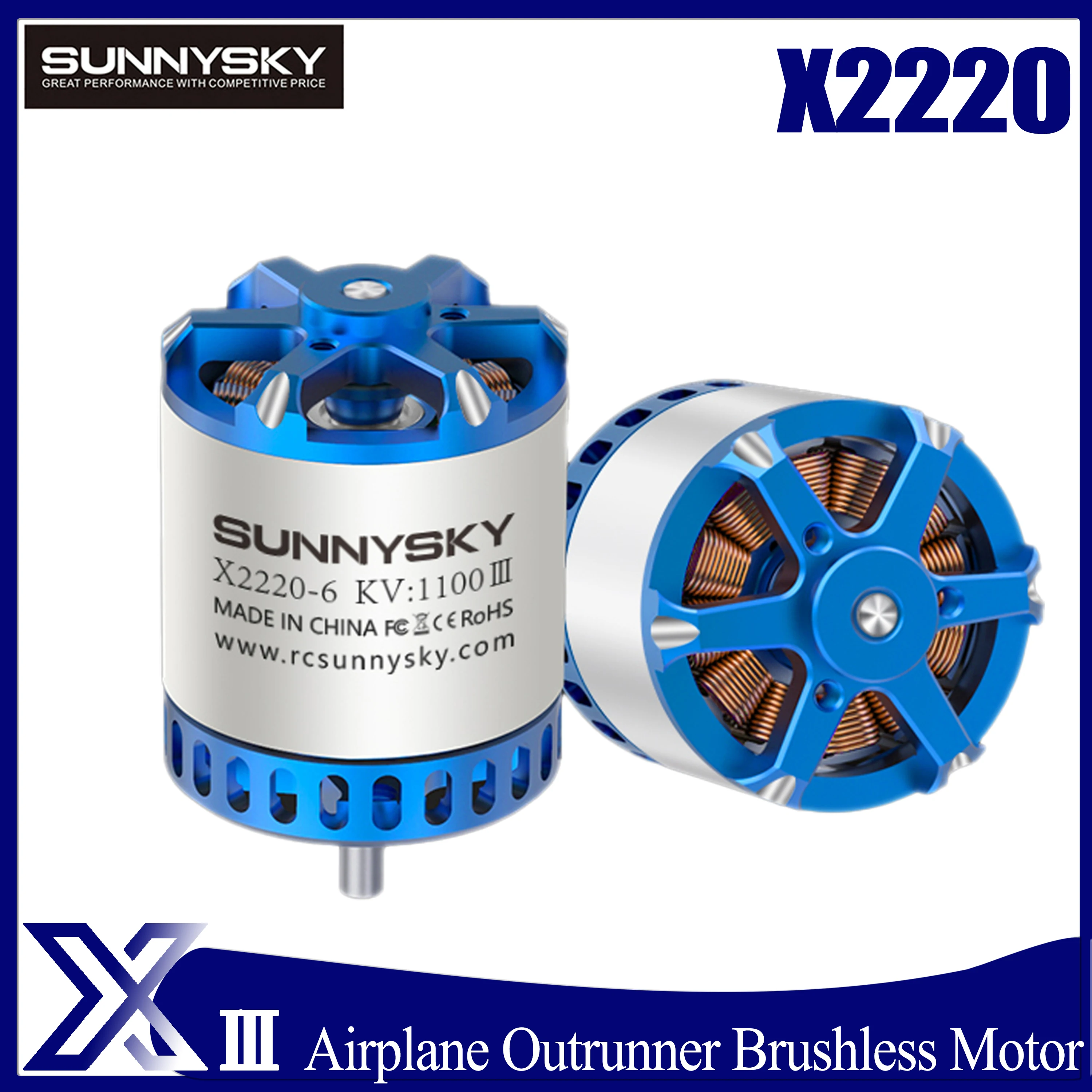 SUNNYSKY X2220 III V3 KV980 KV1150 KV1400 KV2200 Outrunner Brushless Motor Long Shaft for RC Model Airplane Fixed-wing Drones
SUNNYSKY X2220 III V3 KV980 KV1150 KV1400 KV2200 Outrunner Brushless Motor Long Shaft for RC Model Airplane Fixed-wing Drones