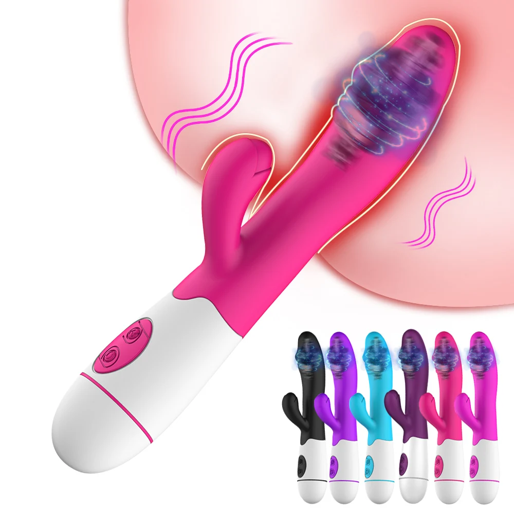 

Dildo Rabbit Vibrator Vaginal Clitoris Stimulator G Spot Massager Intimate Goods Dual Vibration Sex Toys for Woman