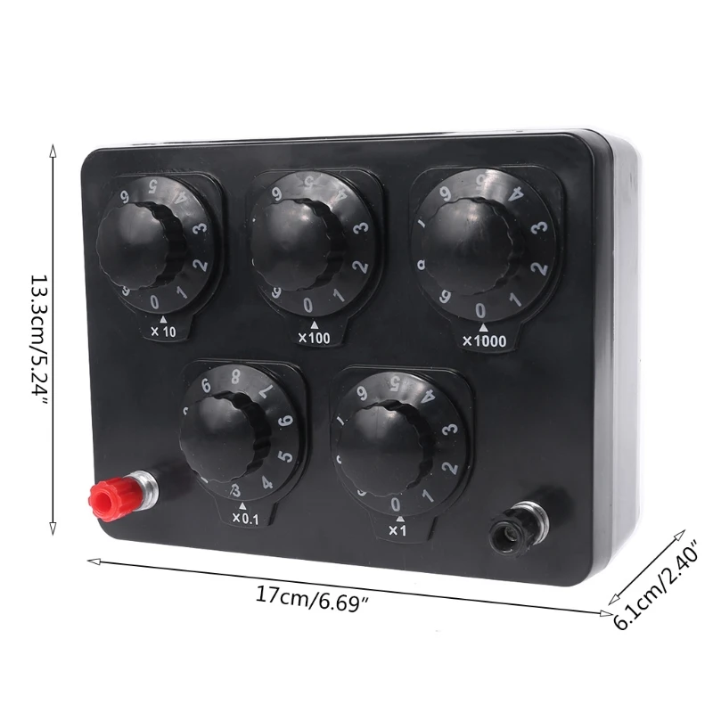 2022 New 0-9999.9 Ohm Variable Resistance Box Decade Resistor Experimental Equipment For Physical School Teaching
2022 New 0-9999.9 Ohm Variable Resistance Box Decade Resistor Experimental Equipment For Physical School Teaching