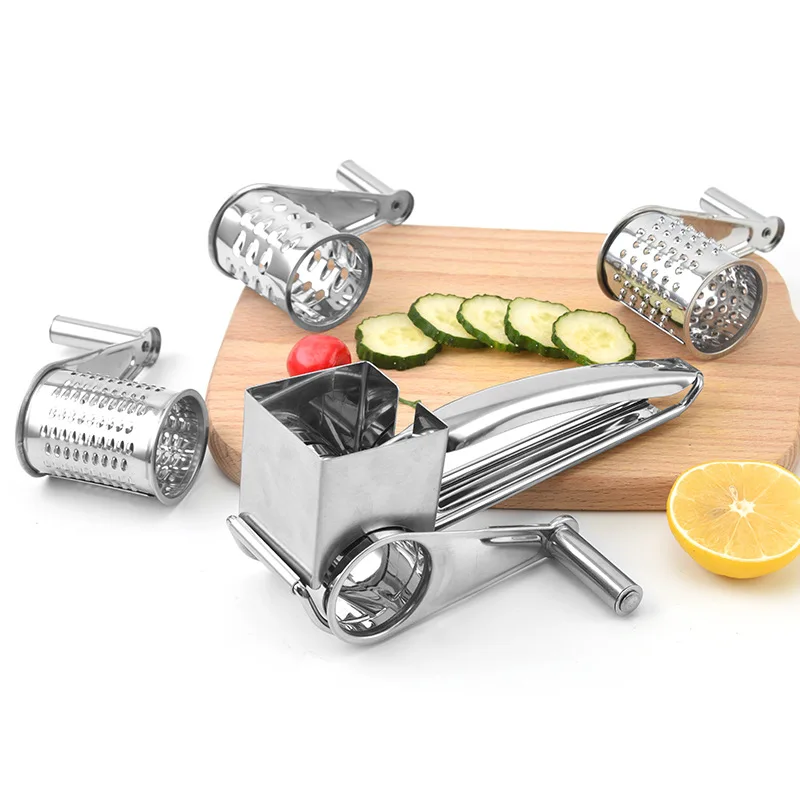 Household Cheese Three In One Stainless Steel Hand Cranked Rotary Cheese Planer Nut Planer Cheese Grinder Butter Cutting Machine
Household Cheese Three In One Stainless Steel Hand Cranked Rotary Cheese Planer Nut Planer Cheese Grinder Butter Cutting Machine