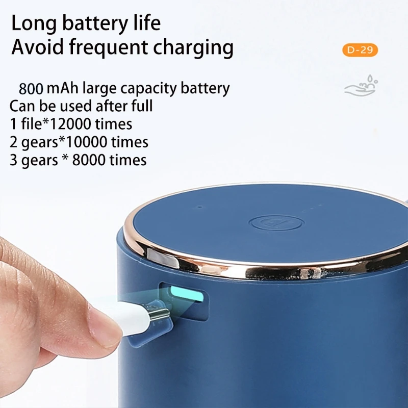 Touchless Rechargeable Soap Dispenser Waterproof Automatic Soap Dispenser Work with Shampoo,Laundry Detergent,Shower Gel
Touchless Rechargeable Soap Dispenser Waterproof Automatic Soap Dispenser Work with Shampoo,Laundry Detergent,Shower Gel