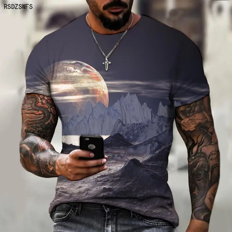 Star and Moon Technology Stereo 3D Men's Oversized T-shirt Print Summer Spring Street Short Sleeve Breathable Art Retro
Star and Moon Technology Stereo 3D Men's Oversized T-shirt Print Summer Spring Street Short Sleeve Breathable Art Retro