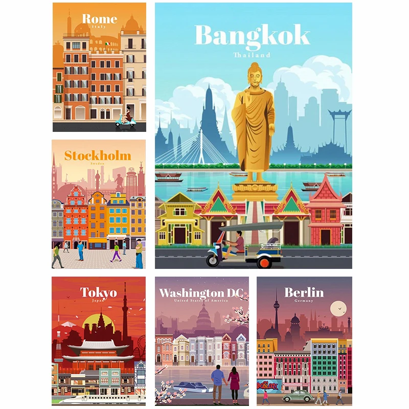 Country Famous City Painting Diamond Painting 5D DIY Landscape Full Round Mosaic Drill Cross Stitch Picture Art
Country Famous City Painting Diamond Painting 5D DIY Landscape Full Round Mosaic Drill Cross Stitch Picture Art
